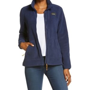 L.L. BEAN Mountain Classic Fleece Jacket in Nautical Navy Women's Medium Petite
